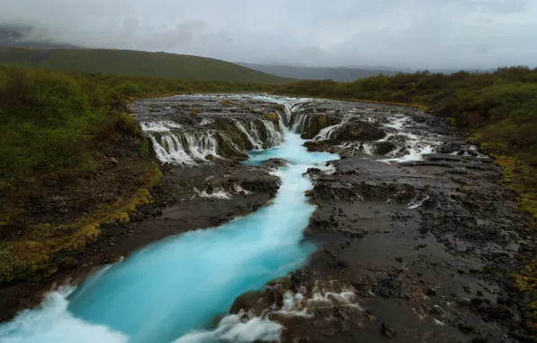 Landscape, ICELAND, Bruarfoss