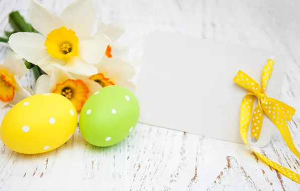 Picture flowers, spring, Easter, wood, flowers, daffodils, spring, Easter