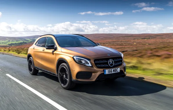 Mercedes-Benz, speed, GLA, 4MATIC, 220d, 2017, AMG Line