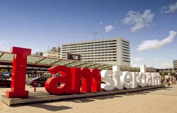 Summer, the city, letters, Amsterdam, Amsterdam, Dam