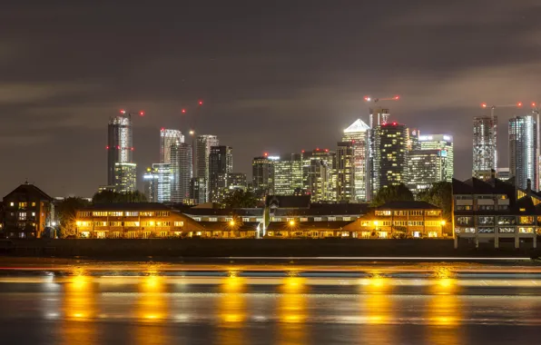 Picture photo, England, London, Home, The evening, The city, River