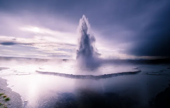 Picture water, nature, Park, geyser, yellowstone national park, Grand Geyser