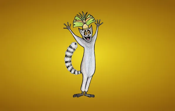 Picture tail, Madagascar, Madagascar, Julian, a ring-tailed lemur, King Julian