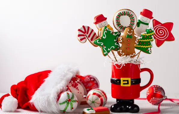 Toys, Christmas, New year, composition, gingerbread, Svetlana Kolpakova