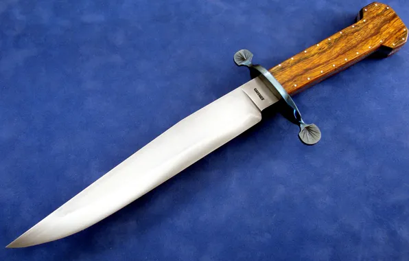 Wallpaper, knife, blue background, blade, the handle, Garda