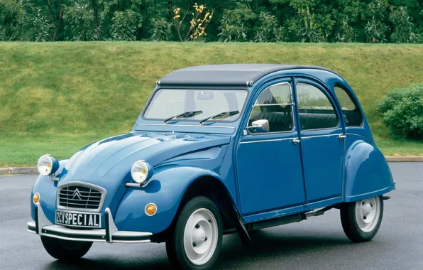 Picture blue, Citroën, Special, 2CV6, 1975–90