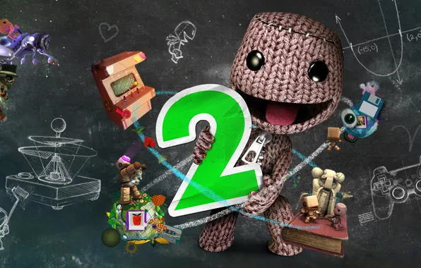 Picture the game, game, Little Big Planet, computer games, pc games, sackboy, video games, lbp2