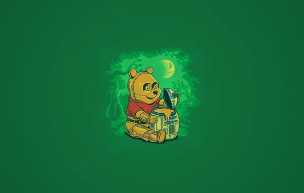 Star wars, joke, Winnie the Pooh