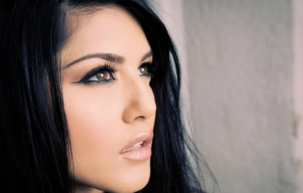Picture look, face, model, brunette, Sunny Leone