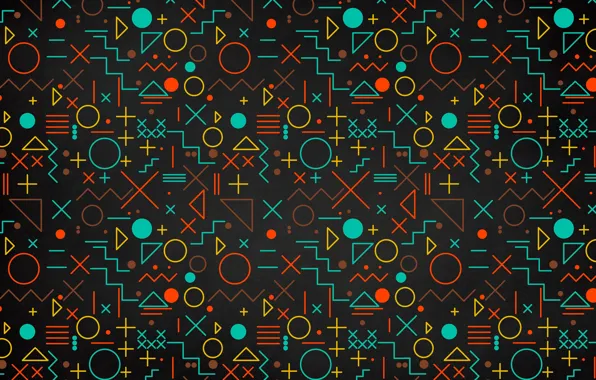 Texture, blackboard, geometric shapes
