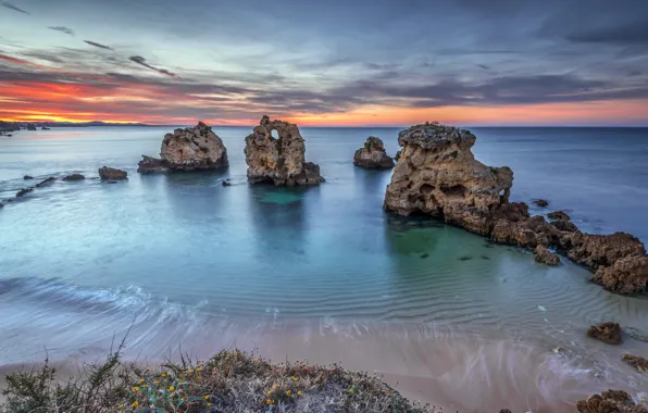 Picture sea, rocks, shore