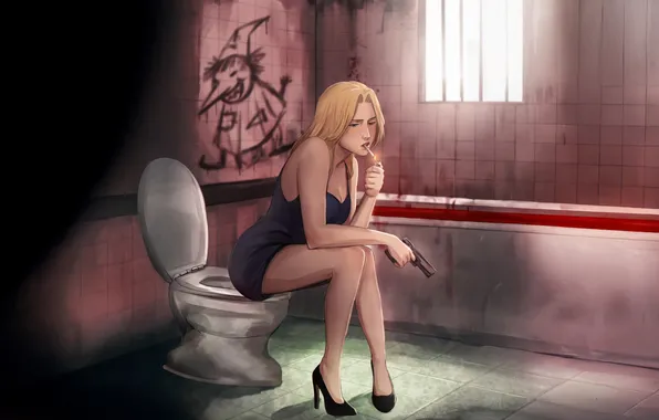 Light, window, smokes, digital art, black shoes, condition, the picture on the wall, sitting on …