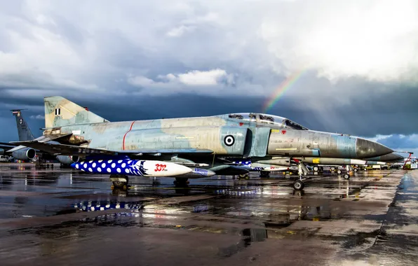 Picture weapons, the airfield, McDonnell Douglas, F-4E Phantom II, Hellenic Air Force