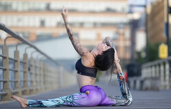Girl, pose, legs, stretching, gymnast, Jessica