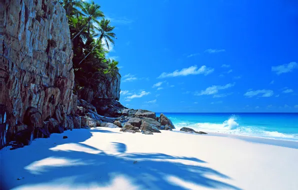 Picture sand, sea, beach, the sky, Palma, stones, open, the ocean