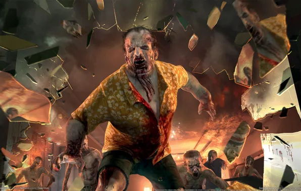 Picture zombie, Dead Island, video game, attack