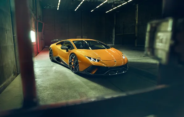 Lamborghini, front view, 2018, Performante, Novitec, Huracan