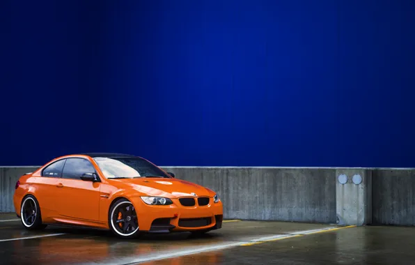 Picture bmw, orange, e92, m3