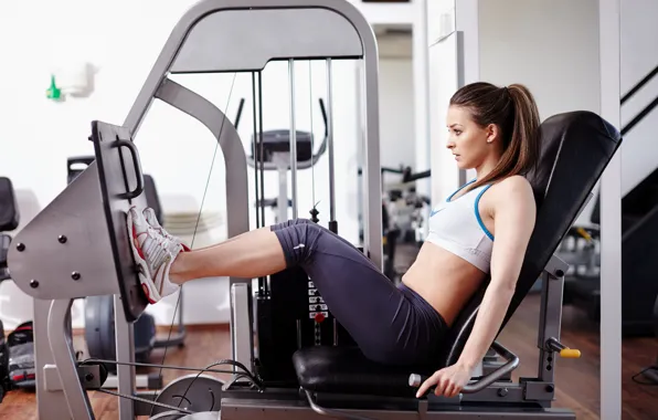 Picture legs, look, fitness, gym, posture, exercise machine