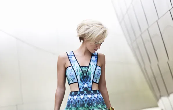 Picture girl, background, dress, Nicky Whelan