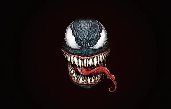 Minimalism, Being, Monster, Rain, Style, Teeth, Background, Fangs