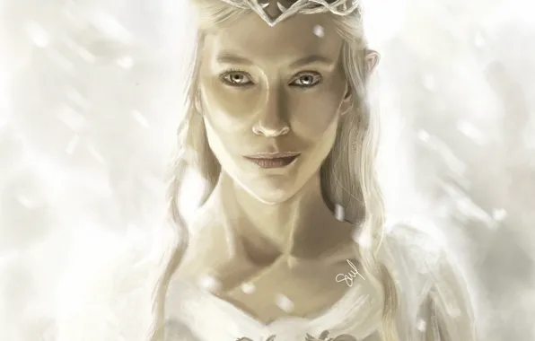 Girl, the Lord of the rings, art, elf, Diadema, the lord of the rings, Of …