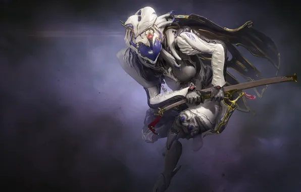 The game, sword, armor, cloak, the exoskeleton, holster, character, Warframe