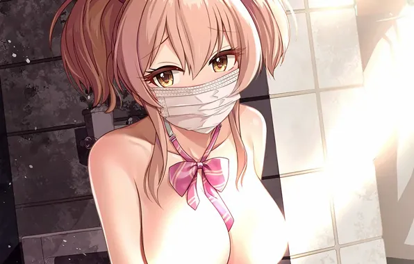 Girl, sexy, boobs, anime, beautiful, short hair, pretty, nude
