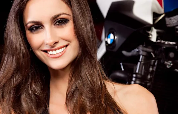Face, smile, BMW, motorcycle, brown hair, Dylan Quigg