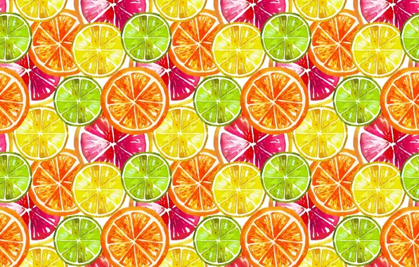 Oranges, texture, lime, fruit, circles, citrus, a lot, different