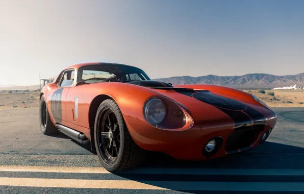 Picture shelby, cobra, coupe, orange