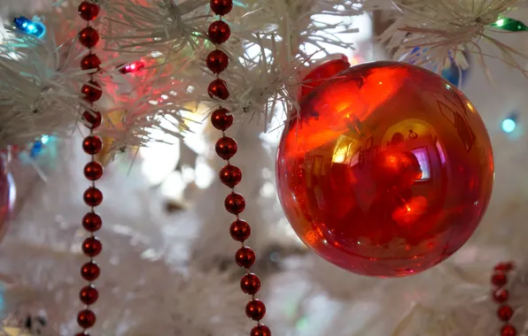 Picture new year, ball, Christmas, decoration