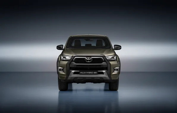 Toyota, Pickup, front view, Hilux, Hybrid, Toyota, Double Cab, Hilux