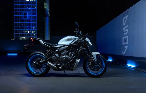 Picture Yamaha, Night, Bikes, 2025, MT-07, Yamaha MT-07