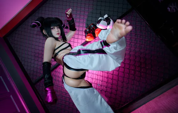 Asian, cosplay, Street Fighter, Juri Han, ZinieQ