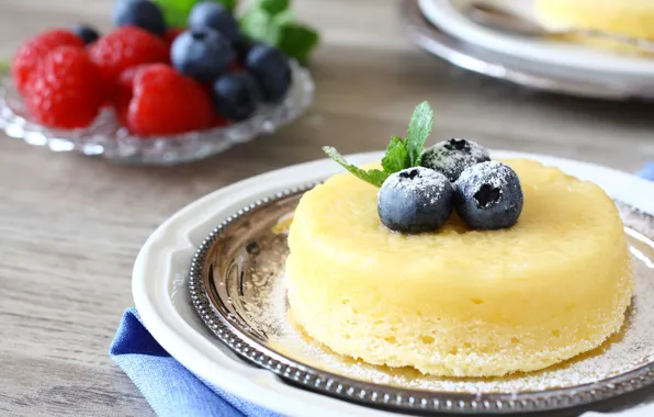 Berries, dessert, souffle, lemon, Iryna Melnyk