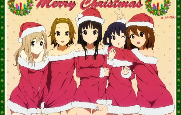 Look, girls, New Year, K-on