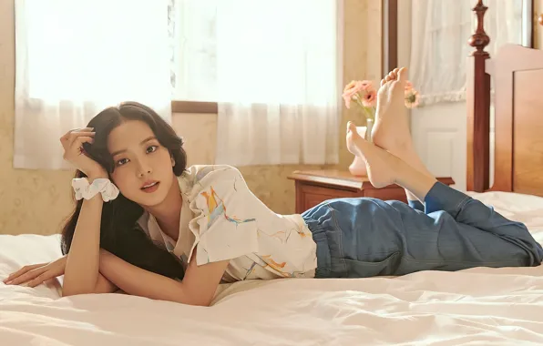 Flowers, 1920x1080, Wallpaper for desktop, kpop, 16:9, blackpink, blackpink, kim jisoo