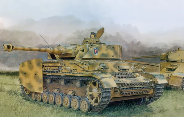 Picture figure, art, tank, Pz.Kpfw.IV
