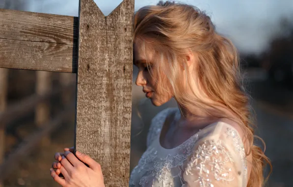 Girl, portrait, the bride, wedding