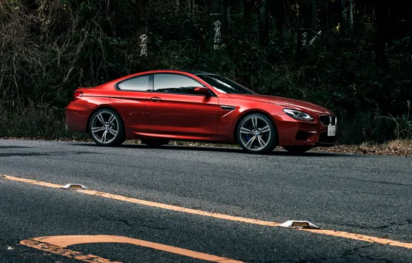 Auto, tuning, BMW, coupe, red, bmw m6