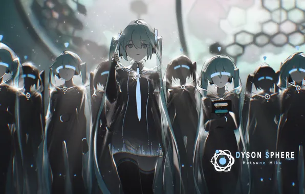 Girl, Hatsune Miku, Vocaloid, clones