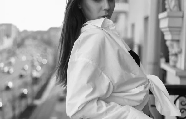Black and white, panorama, Lucia Dubnyak