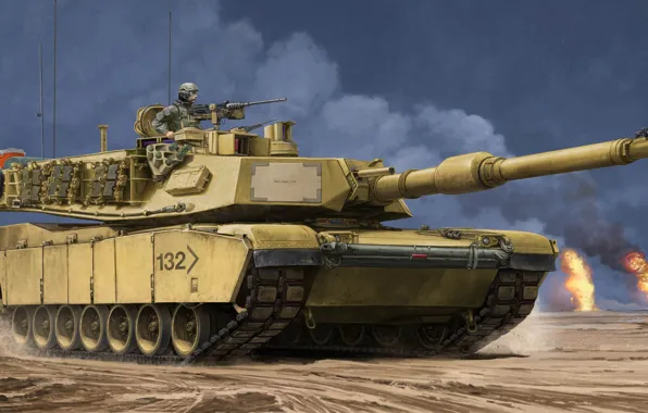 Wallpaper Abrams, Abrams, main battle tank USA images for desktop, section  оружие - download