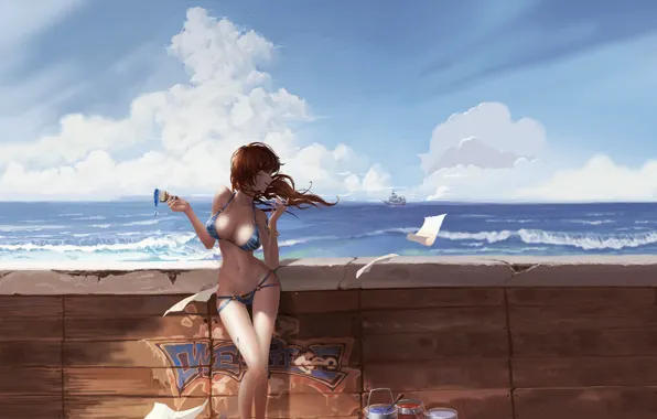 Game, One Piece, sea, pirate, boobs, breast, anime, pretty