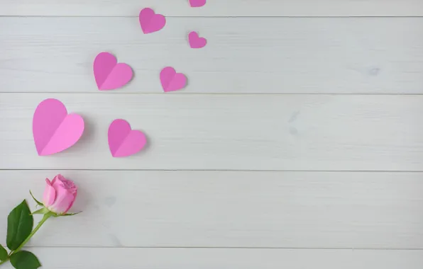 Flower, rose, hearts, Valentine's day, Valentines