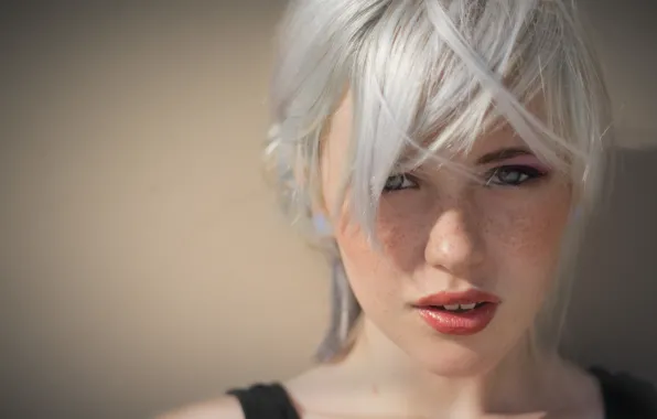 Devon, Beautiful, Lips, White Hair, Jade, Devon Jade