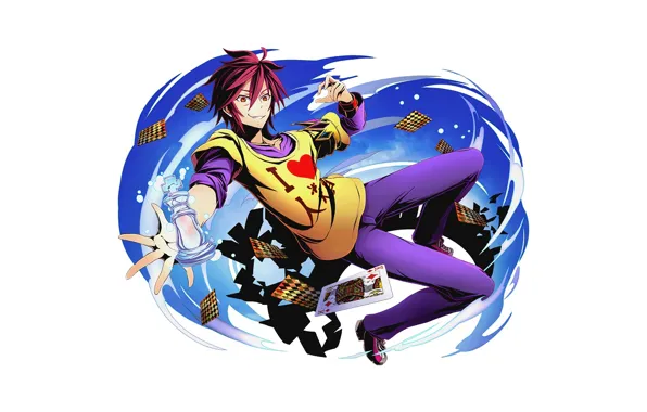 Anime, art, guy, No Game No Life