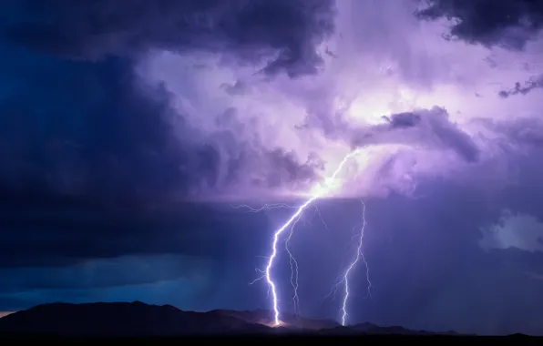 Picture the storm, the sky, lightning, AZ