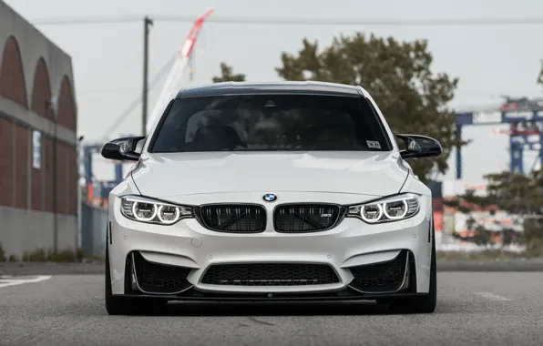 BMW, Front, White, F80, Sight